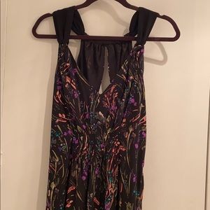 Black floral print maxi dress *NEW WITH TAGS*